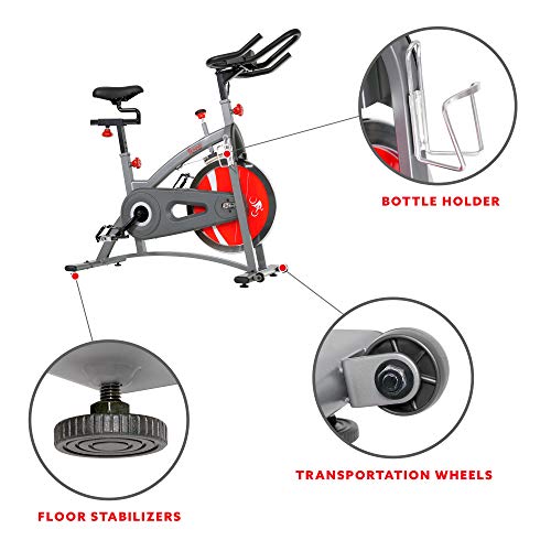 Sunny Health & Fitness Belt Drive Indoor Cycling Bike SF-B1423