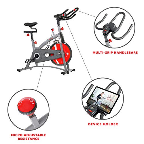 Sunny Health & Fitness Belt Drive Indoor Cycling Bike SF-B1423