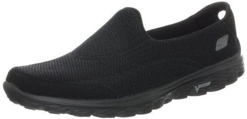 Skechers Performance Women's Go Walk 2 Slip-On Walking Shoe, Black/Black, 6 M US