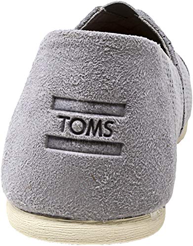TOMS Men's Classic Perforated Suede Drizzle Grey Ankle-High Slip-On Shoes - 12M