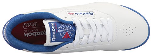 Reebok Women's Princess Sneaker, White/Tetra Blue/Excellent Red, 11.5