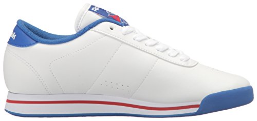 Reebok Women's Princess Sneaker, White/Tetra Blue/Excellent Red, 11.5