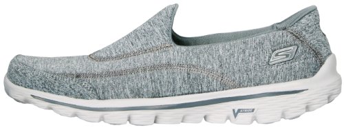 Skechers Performance Women's Go Walk 2 Slip-On Walking Shoe, Heather Grey, 6 M US