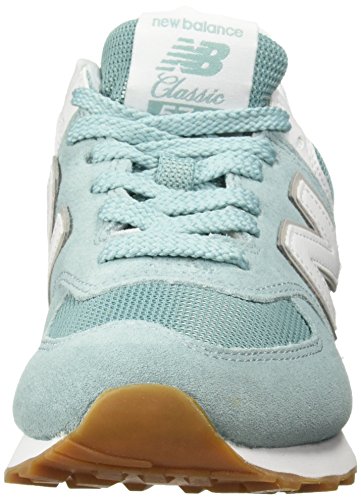 New Balance Women's 574 V2 Essentials Sneaker, Storm Blue/White, 11.5