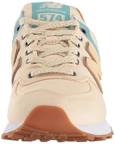 New Balance Women's 574 V2 Back Pack Sneaker, Vanilla/Mineral Sage, 11.5
