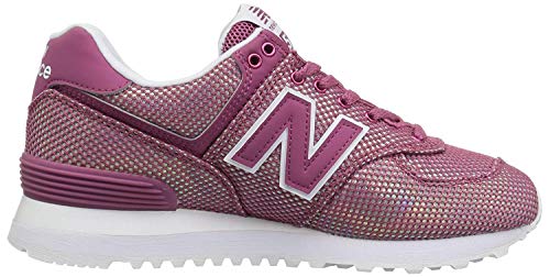 New Balance Women's 574 V2 Mermaid Sneaker, Dragon Fruit/Wh, 11.5 B US