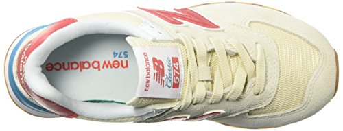 New Balance Women's 574 V2 Summer Sneaker, Alabaster, 11.5 D US