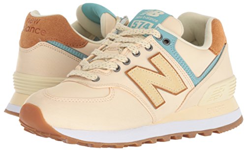 New Balance Women's 574 V2 Back Pack Sneaker, Vanilla/Mineral Sage, 11.5