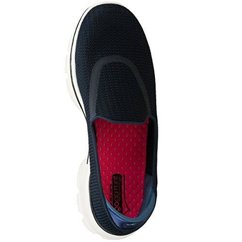 Skechers Performance Women's Go Walk 3 Slip-On Walking Shoe, Navy/White, 6 M US