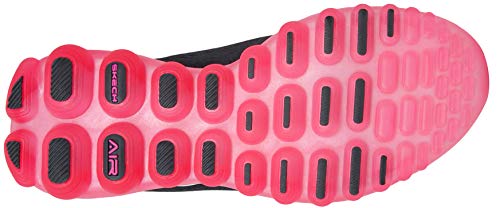 Skechers Sport Women's Skech Air Run High Fashion Sneaker, Charcoal Pink, 9 M US
