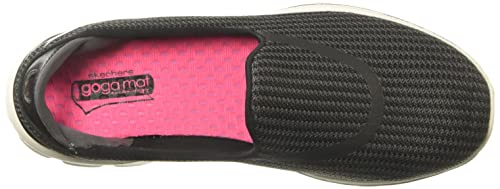 Skechers Performance Women's Go Walk 3 Slip-On Walking Shoe, Black/White, 5 M US