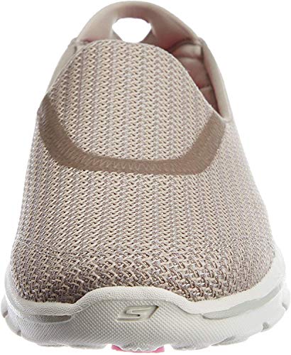 Skechers Performance Women's Go Walk 3 Slip-On Walking Shoe, Stone, 7 M US