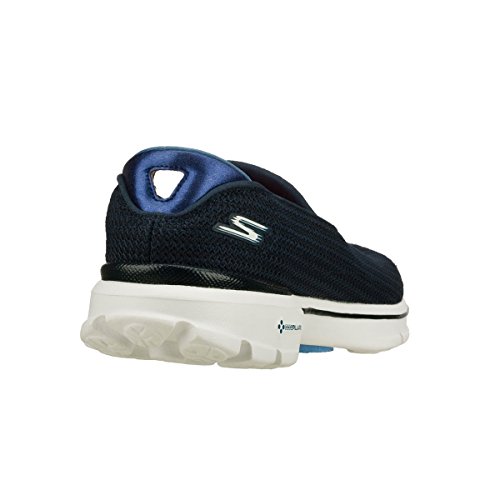 Skechers Performance Women's Go Walk 3 Slip-On Walking Shoe, Navy/White, 6 M US