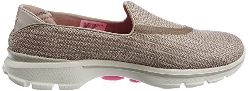 Skechers Performance Women's Go Walk 3 Slip-On Walking Shoe, Stone, 6.5 M US