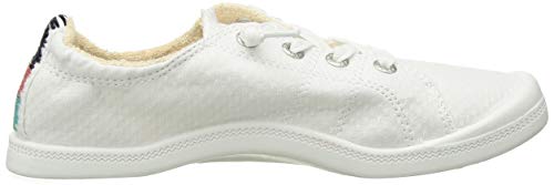 Roxy womens Bayshore Slip on Shoe Sneaker, White, 5 US