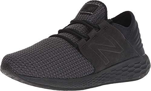 New Balance Men's Fresh Foam Cruz V2 Sneaker, Black/Black, 9 2E US