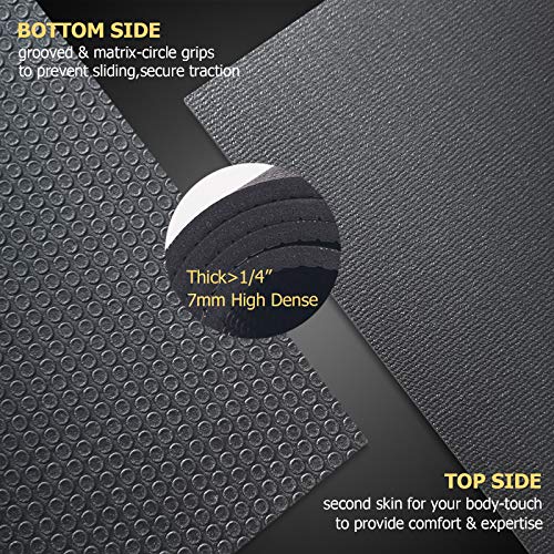 Extra Wide Non-Slip Exercise Mat for Weight Loss