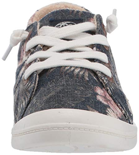 Roxy Women's Bayshore Slip On Sneaker Shoe, Blue Radiance, 6.5 M US