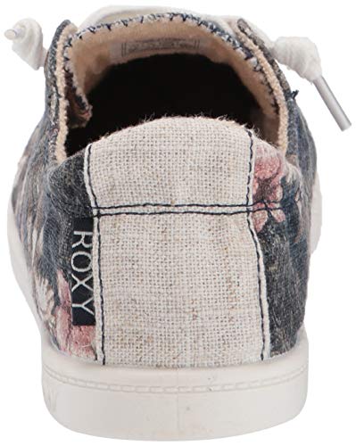 Roxy Women's Bayshore Slip On Sneaker Shoe, Blue Radiance, 6.5 M US