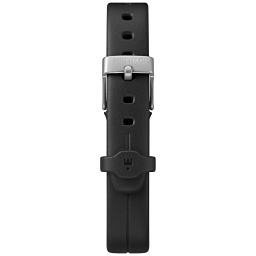 Timex Women's TW5M19600 Ironman Transit Mid-Size Black/Silver-Tone Resin Strap Watch
