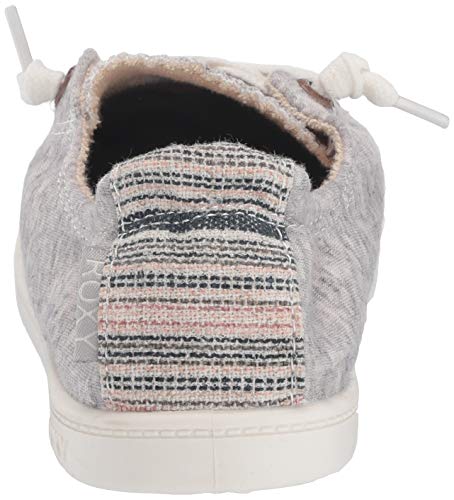 Roxy Women's Bayshore Slip On Sneaker Shoe, Heather Grey, 6.5 M US
