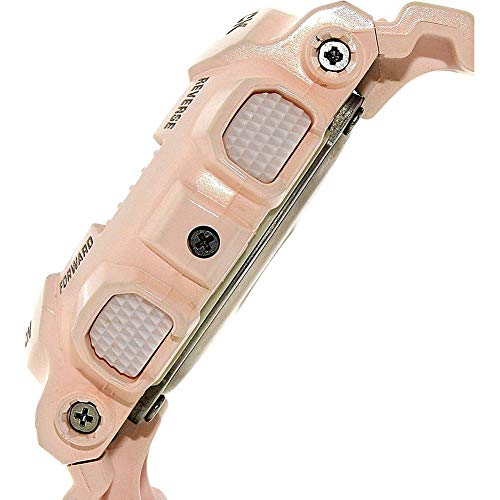 Casio G-Shock Gold and Pink Dial Pink Resin Quartz Ladies Watch GMAS110MP-4A1