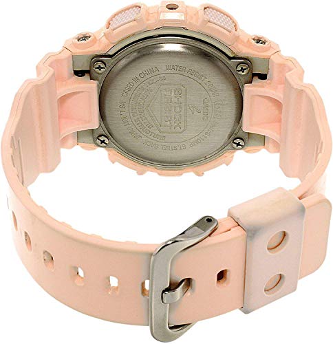 Casio G-Shock Gold and Pink Dial Pink Resin Quartz Ladies Watch GMAS110MP-4A1