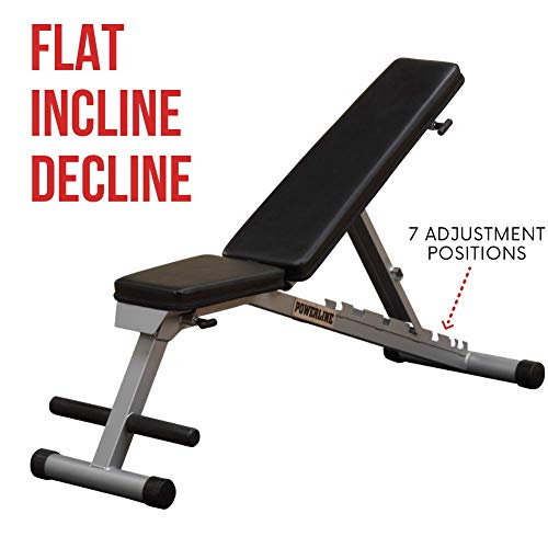 Powerline by Body-Solid Flat Incline Decline Folding Multi-Bench (PFID125X)