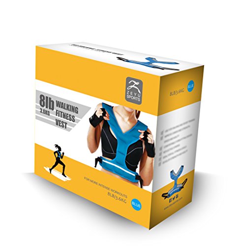 ZEYU SPORTS Walking Fitness Weighted Vest 8LBS/3.6KG Running