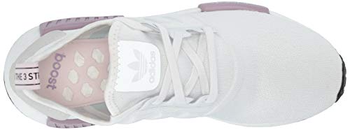 adidas Originals Women's NMD_R1 Running Shoe, Crystal White/Crystal White/Orchid Tint, 11