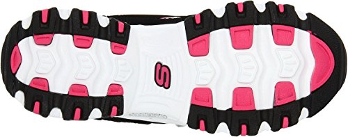 Skechers Sport Women's Centennial Sneaker (7.5W, Black/White/Pink)