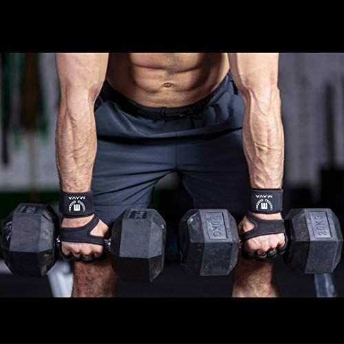 Mava Sports Cross Training Gloves with Wrist Support for Fitness, WOD, Weightlifting, Gym Workout & Powerlifting - Silicone Padding, no Calluses - Men & Women, Strong Grip