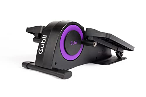 Cubii Jr: Desk Elliptical w/Built in Display Monitor, Easy Assembly, Quiet & Compact, Adjustable Resistance (Purple, One)