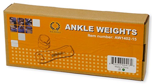 Da Vinci Adjustable Ankle or Wrist Weights, Sold in Pairs (Blue)