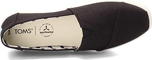 TOMS womens Alpargata Cupsole Oxford, Black, 5 US