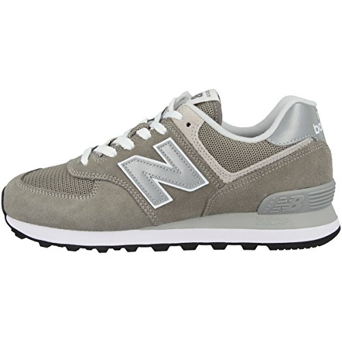 New Balance Womens wl574esm Low Top Lace Up Fashion Sneakers, Grey, Size 7.0