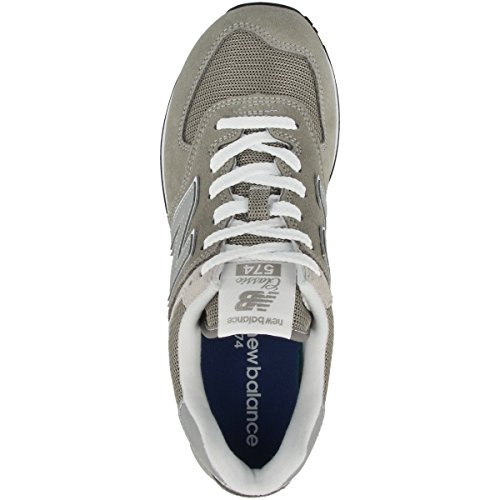 New Balance Womens wl574esm Low Top Lace Up Fashion Sneakers, Grey, Size 7.0
