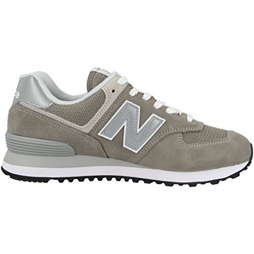 New Balance Womens wl574esm Low Top Lace Up Fashion Sneakers, Grey, Size 7.0