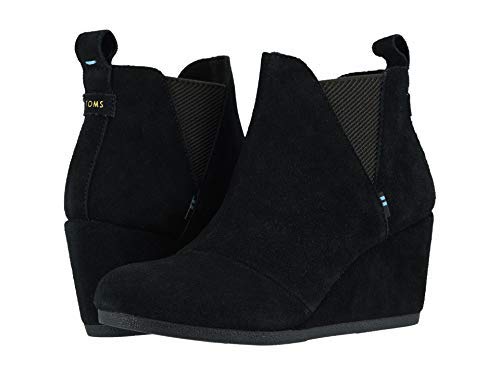 TOMS Women's Kelsey Bootie, Size: 5.5 B(M) US, Color: Black Suede