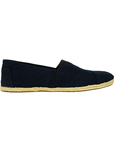 TOMS Men's Classic Linen Navy Ankle-High Canvas Slip-On Shoes - 11M