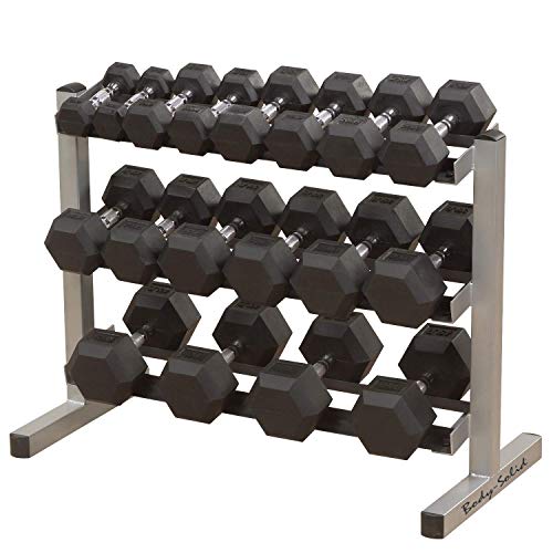 Body-Solid Three-Tier Horizontal Dumbbell Rack (GDR363)
