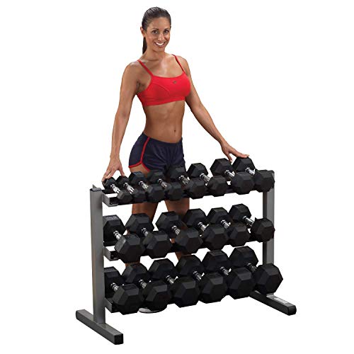 Body-Solid Three-Tier Horizontal Dumbbell Rack (GDR363)