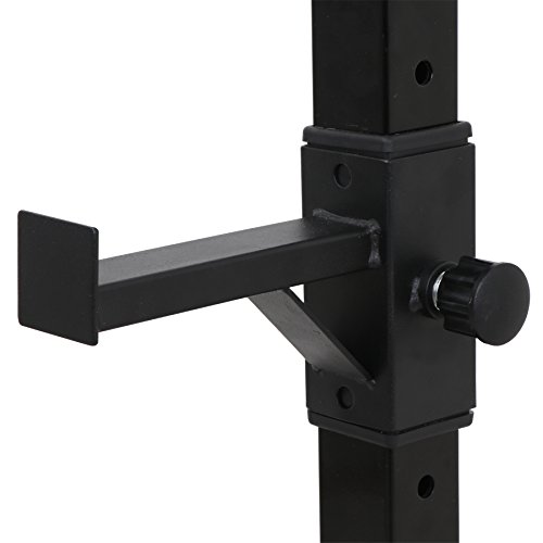 F2C Max Load 550Lbs Pair of Adjustable 41"-66" Rack Sturdy Steel Squat Barbell Free Bench Press Stands Gym/Home Gym Portable Dumbbell Racks Stands (one Pair/Two pcs)