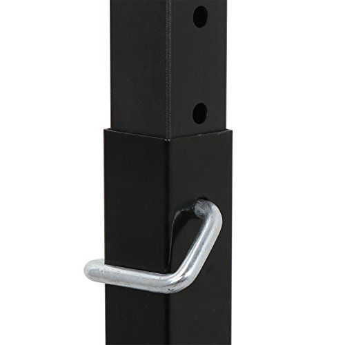 F2C Max Load 550Lbs Pair of Adjustable 41"-66" Rack Sturdy Steel Squat Barbell Free Bench Press Stands Gym/Home Gym Portable Dumbbell Racks Stands (one Pair/Two pcs)