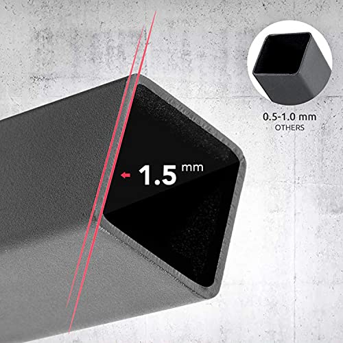 Yaheetech Pair of Adjustable Squat Rack Standard Solid Steel Squat Stands Barbell Free Press Bench Home Gym Portable Dumbbell Racks Stands 44-70in