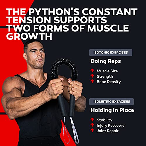 Core Prodigy Python Power Twister - Chest, Bicep Blaster, Shoulder and Arm Builder Spring Exercise