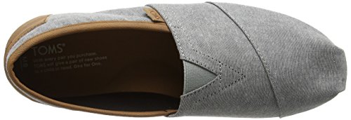 TOMS Men's Classic Canvas Slip-On, Frost Grey Chambray - 9 D(M) US