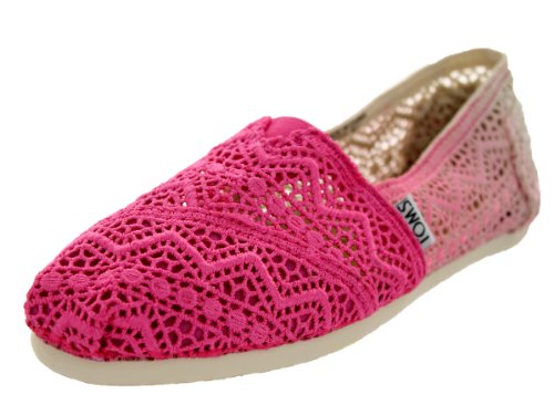 TOMS Women's Dyed Classics Fuschia Dip Casual Shoe 6.5 Women US