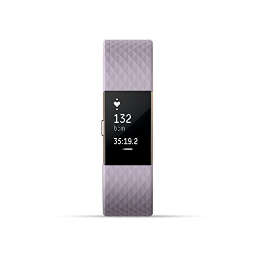 Fitbit Charge 2 Heart Rate + Fitness Wristband, Special Edition, Lavender Rose Gold, Small (US Version)