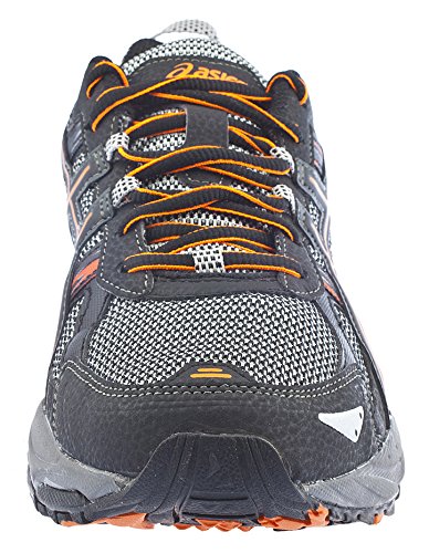 ASICS Men's Gel-Venture 5 Black/Shocking Orange Trail Running Shoe 11.5 M US
